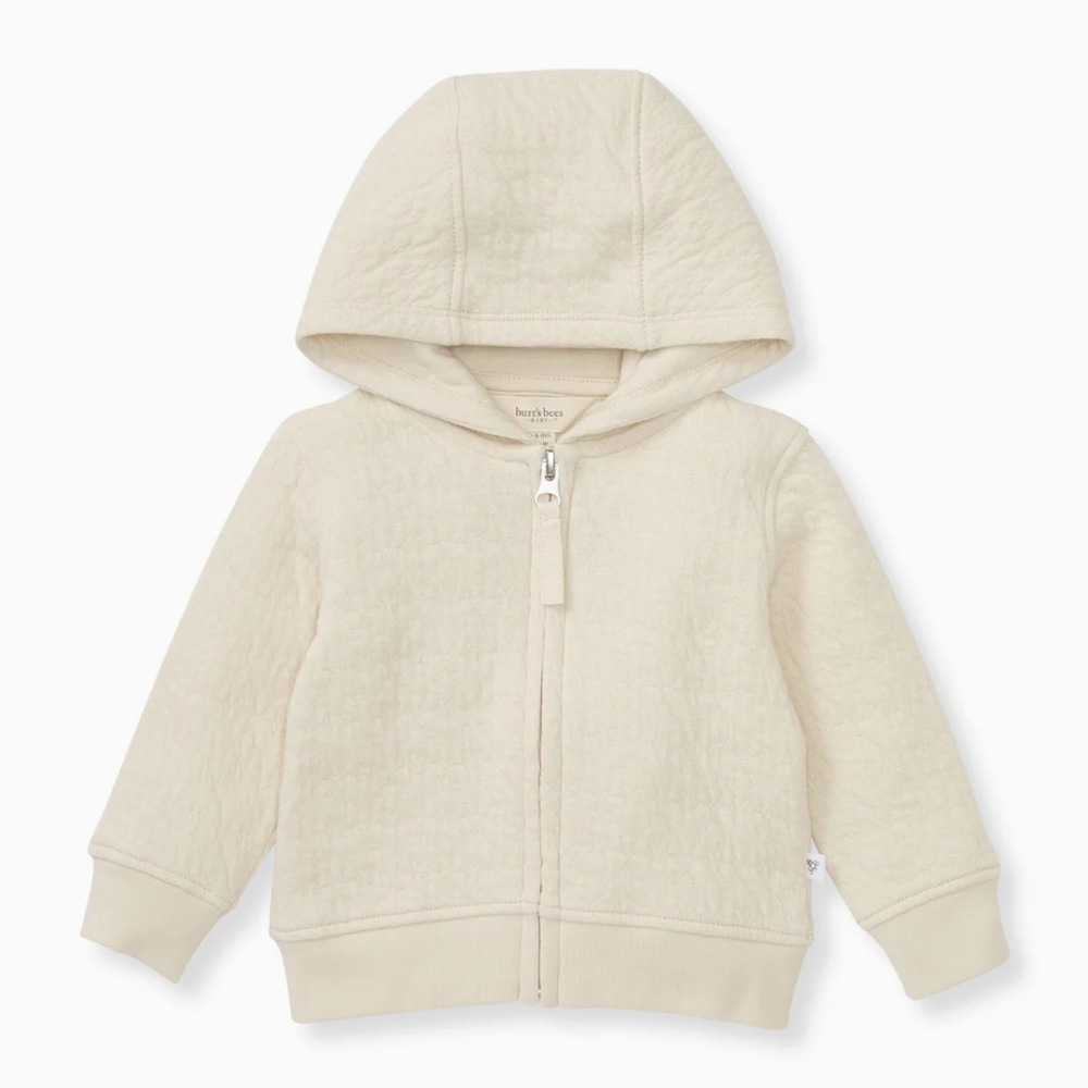 Burt’s Bees Baby - Organic Cotton Quilted Bee Baby Jacket - Oat (3-6 months)